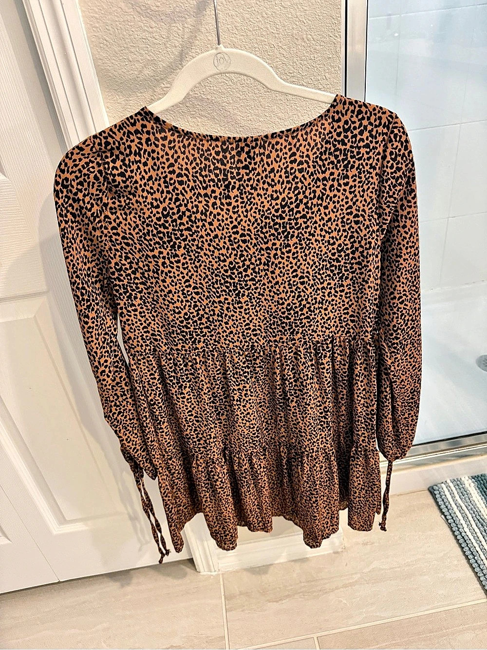 Target Wild Fable Leopard Print Long Sleeve Mini Dress